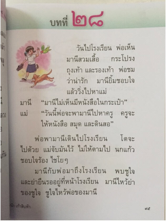 Mana Mani Thai Study Book Primary School for Kid Read Alphabet 159 Pages Student