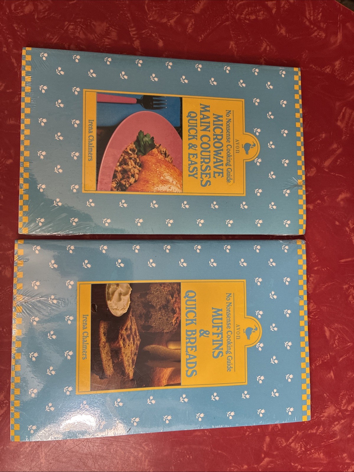 Pair of Vintage AVON No Nonsense Cooking Guides by Irena Chalmers NEW SEALED