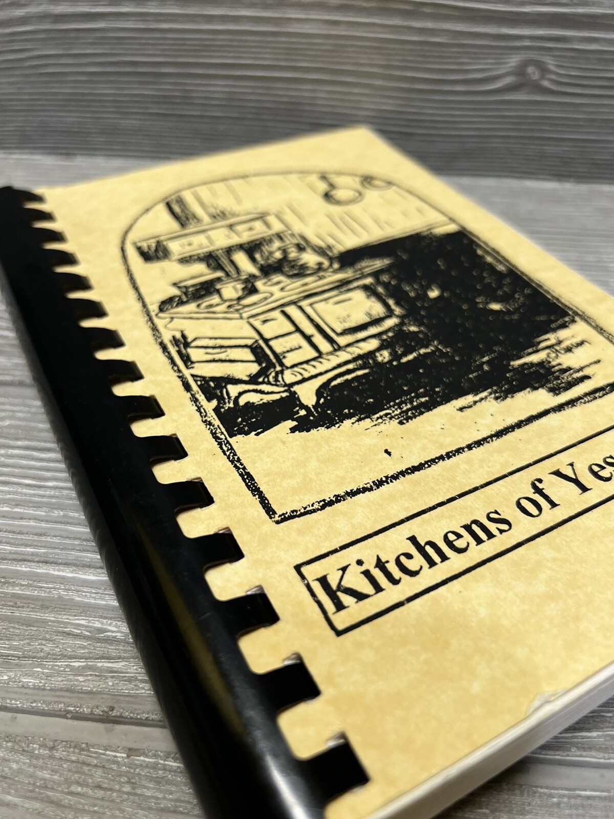 Kitchens Of Yesterday Vintage 1997 Cookbook Softcover Spiral Binding 231 Pages