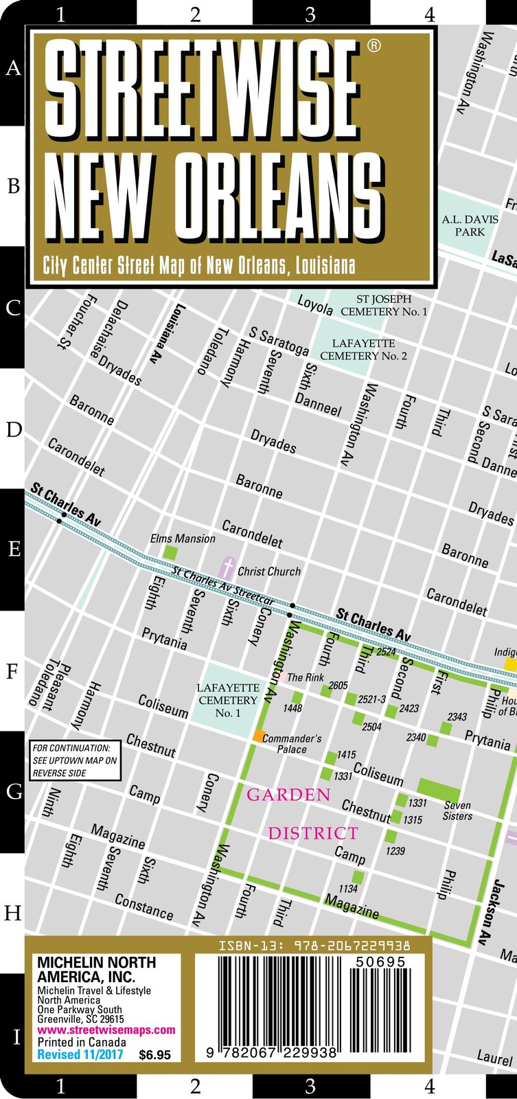 Streetwise New Orleans Map – Laminated City Center Street Map of New Orleans…