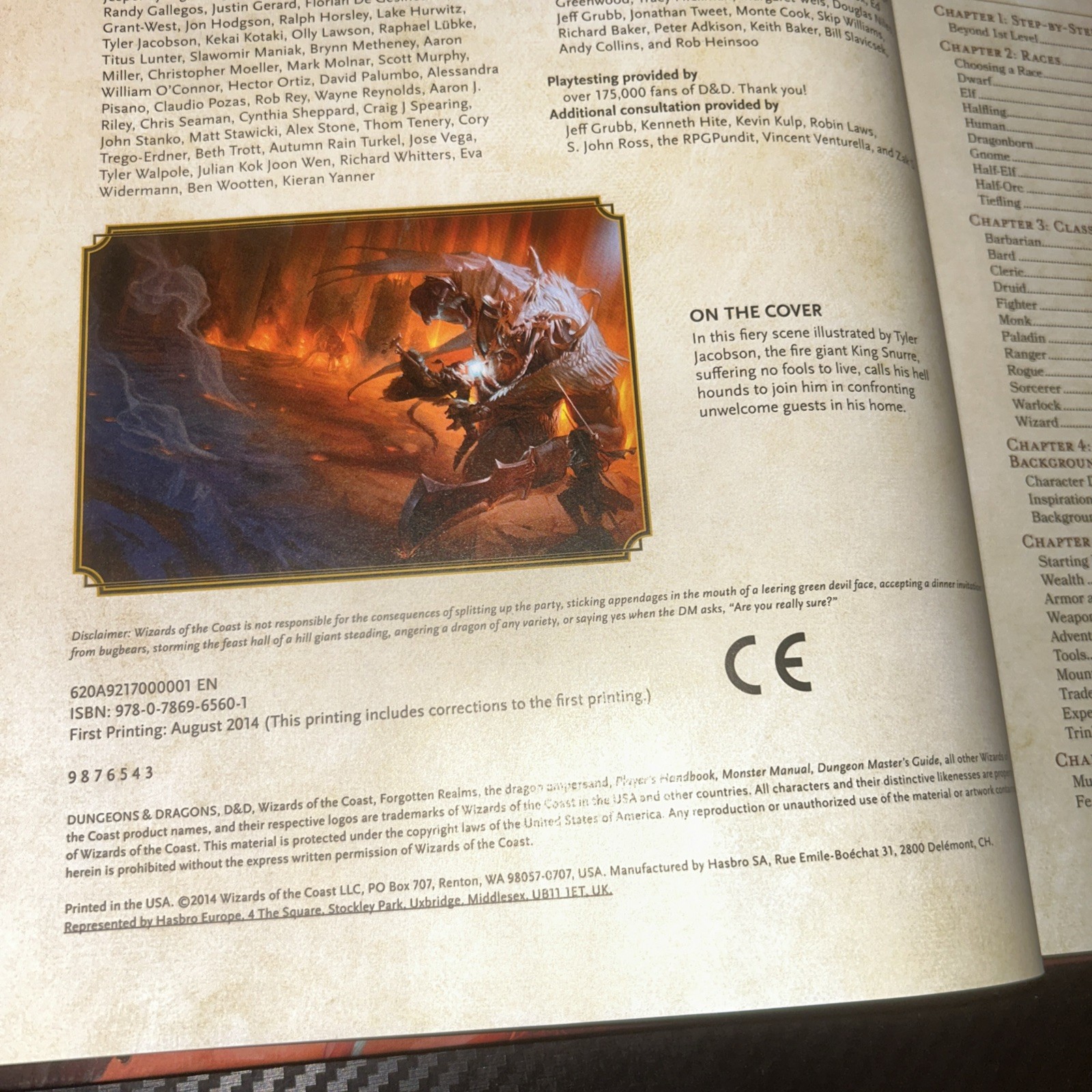 Player’s Handbook (Dungeons & Dragons) by Wizards Rpg Team 2014 Hardcover 5th Ed
