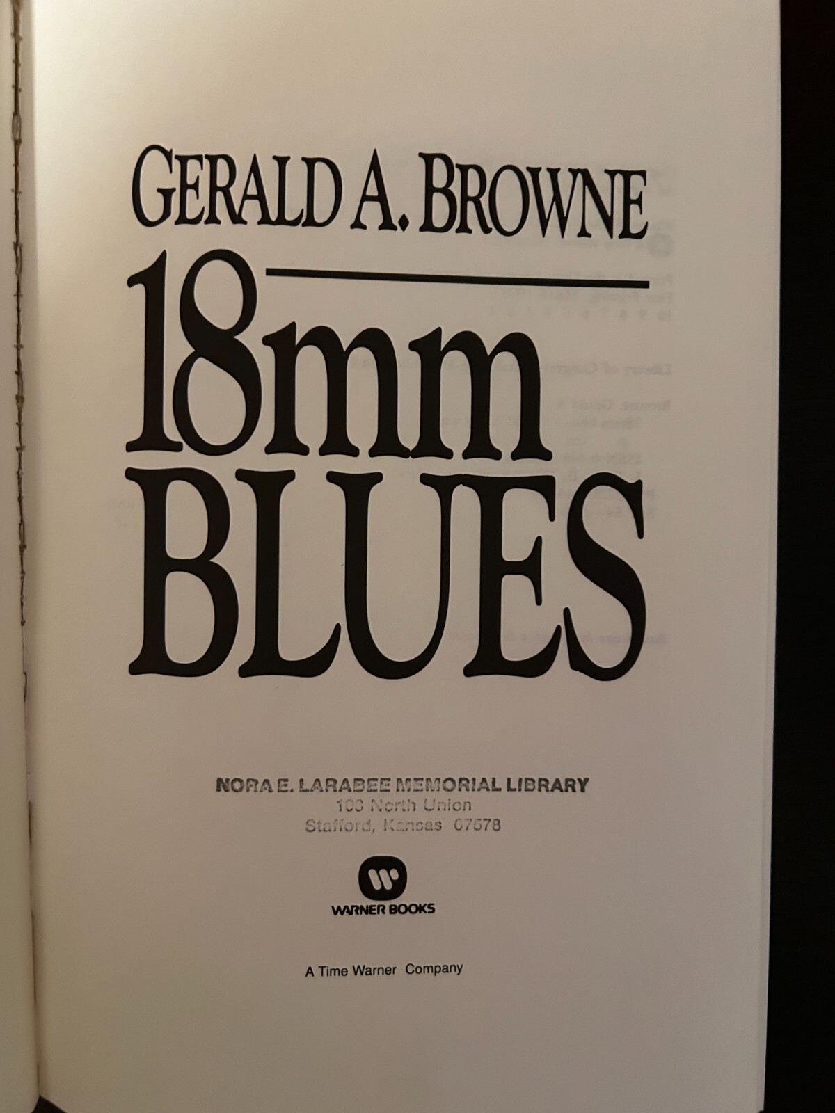 18mm.Blues – a novel by Gerald A. Browne