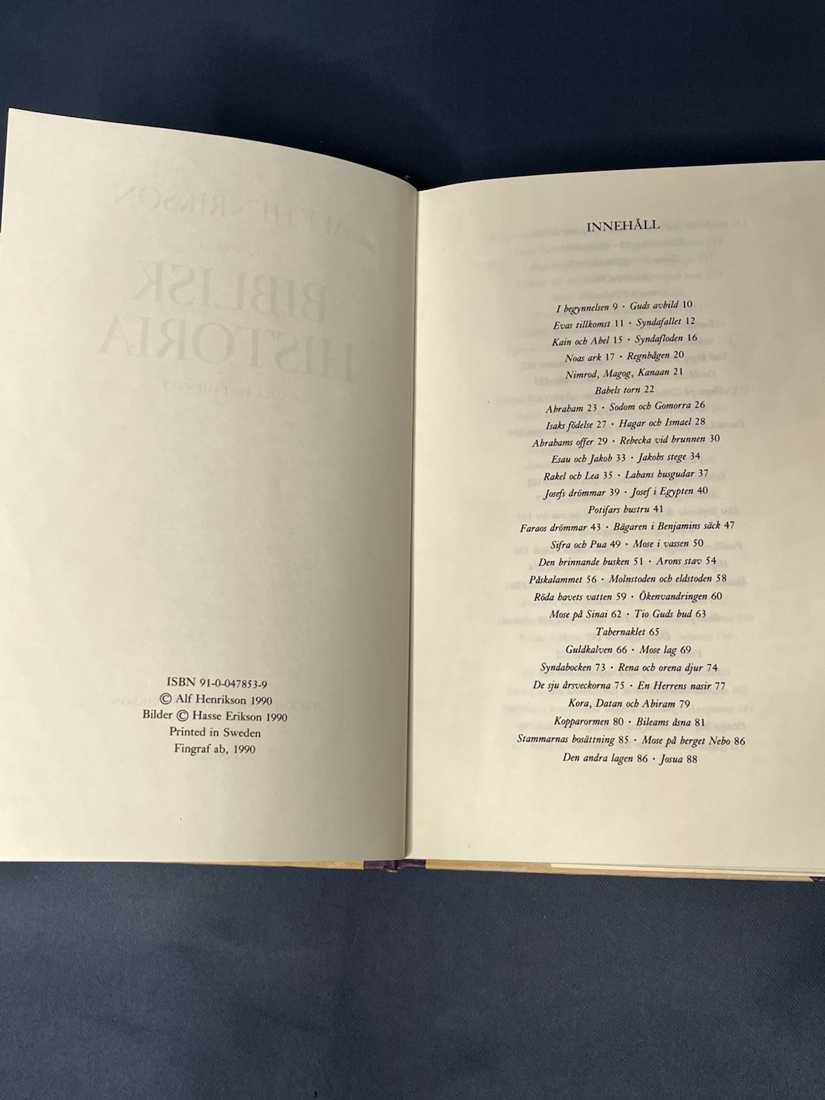 Alf Henrikson Gamla Testamentet Biblisk Historia Teckningar Av Hasse Erikson