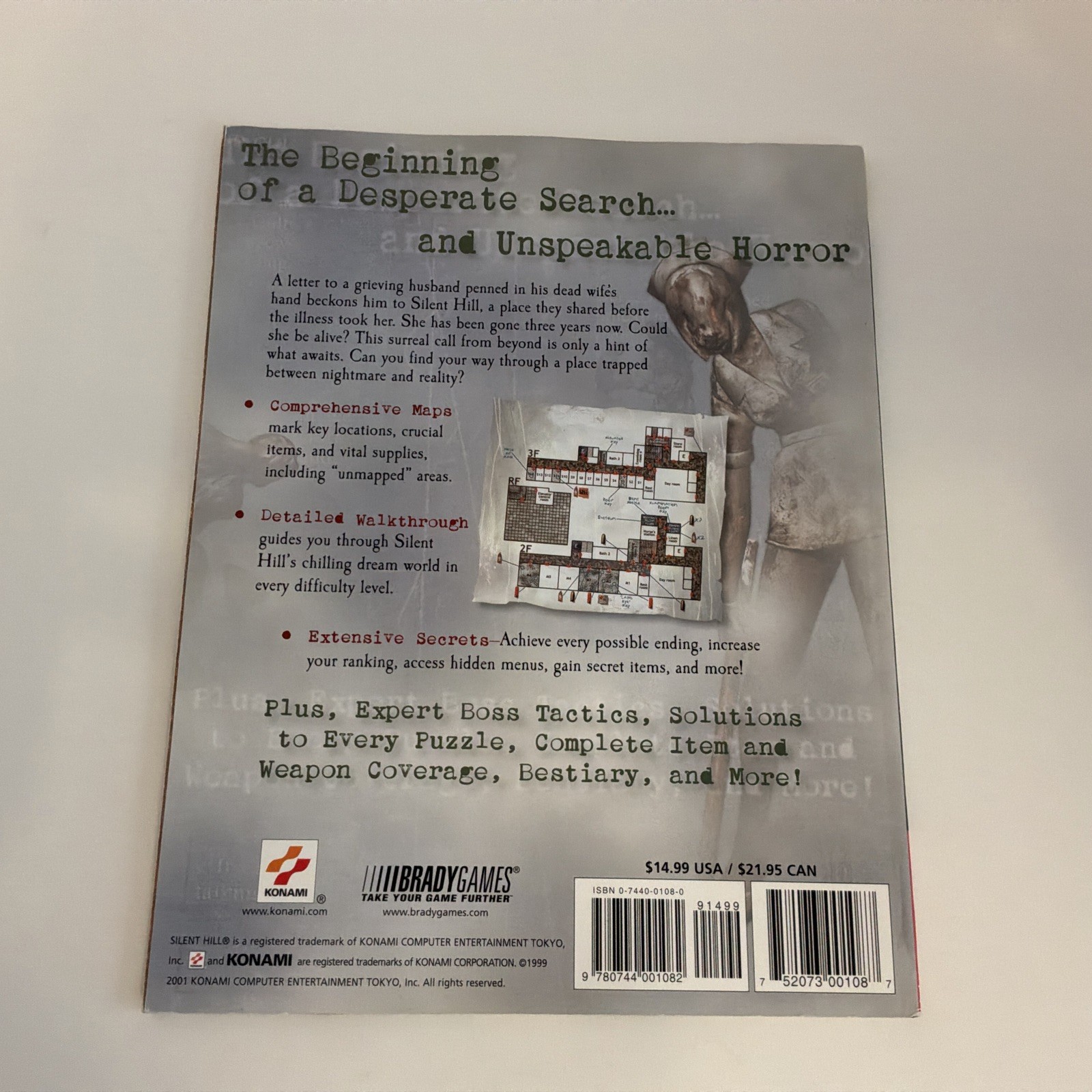 Silent Hill 2 Official Strategy Guide Brady Games Sony PS2 Konami Dan Birlew