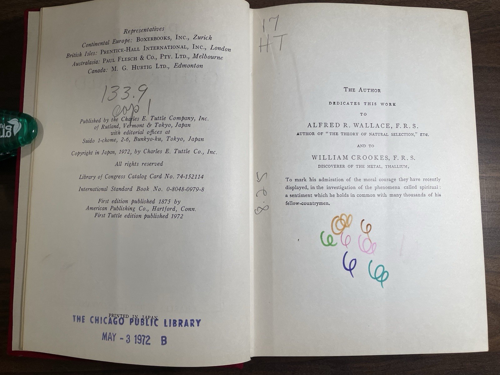 People From the Other World Henry S. Olcott 1st Ed 1972 – Hardcover Occult Book