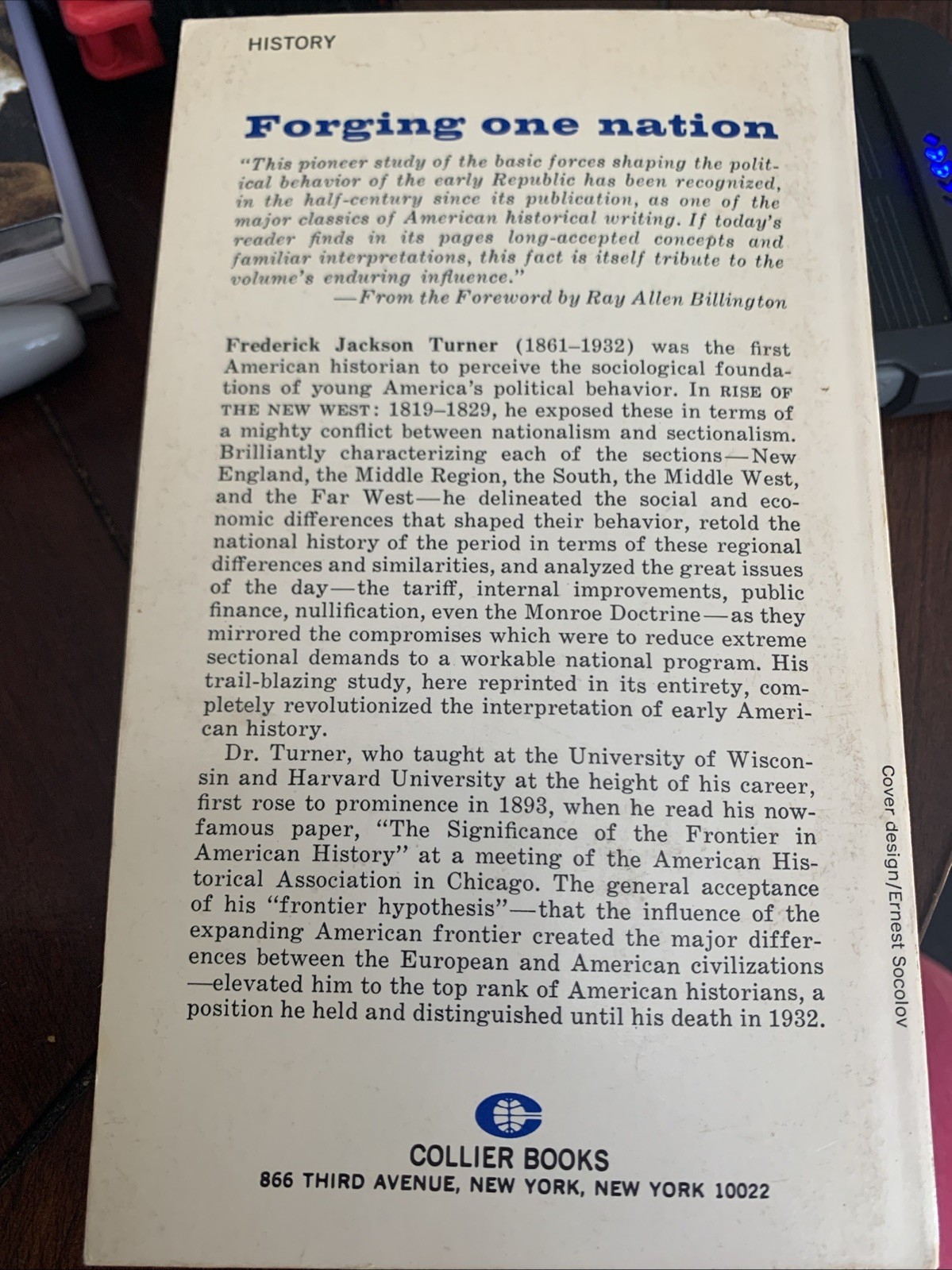 Rise Of The New West 1819-1829 (1965 PB) Frederick Jackson Turner History Earp