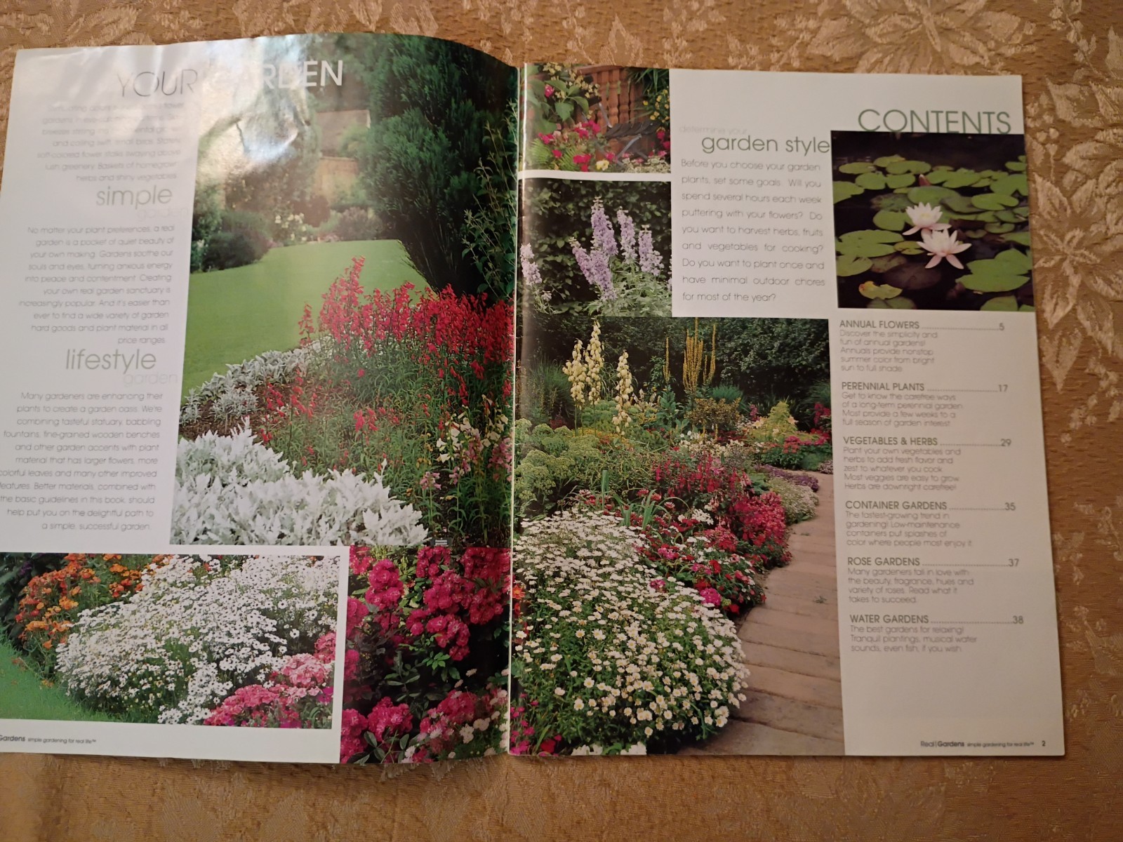 Real Gardens Simple Gardening for Real Life 2002 Gardening Guide Paperback Book