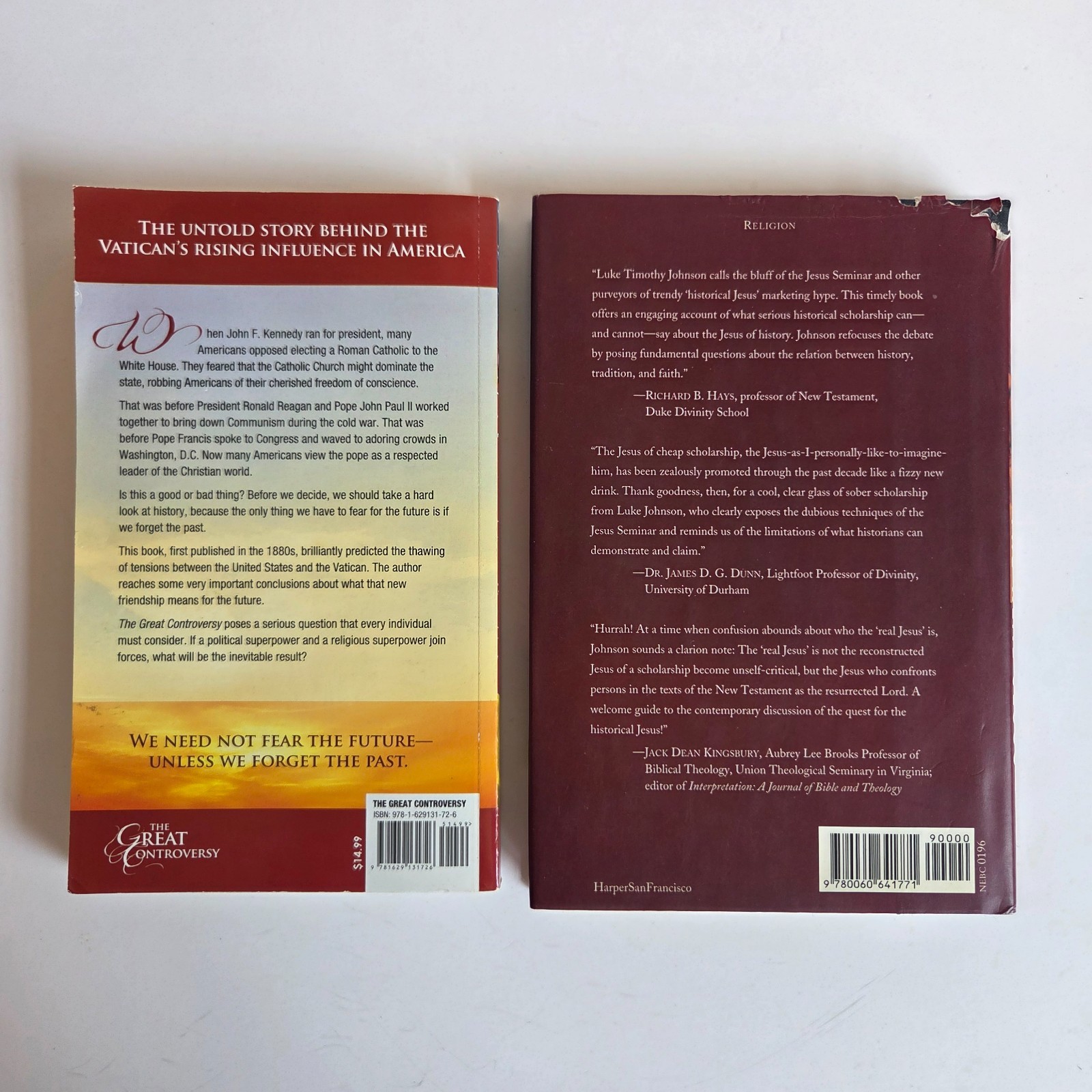 Religious Spiritual Books Lot (9) Holy Bibles, Great Controversy, Real Jesus + 4
