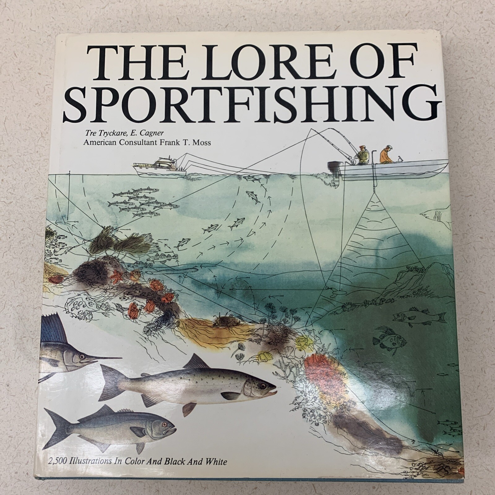 Vintage Book The Lore of Sportfishing by Tre Tryckare 1976 1st Edition RARE