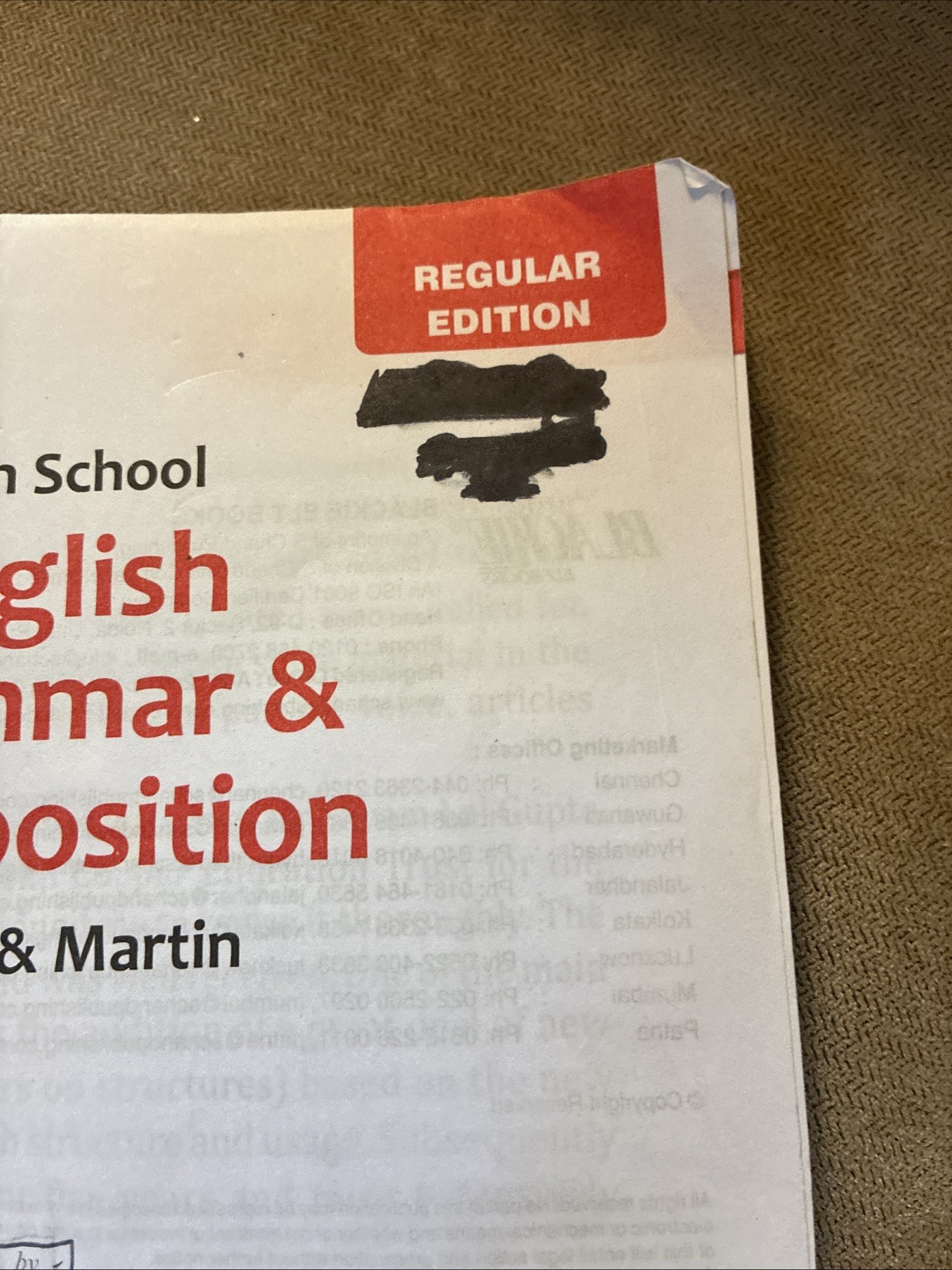 Wren & Martin High School English Grammar (Regular Edition) 9789352530144