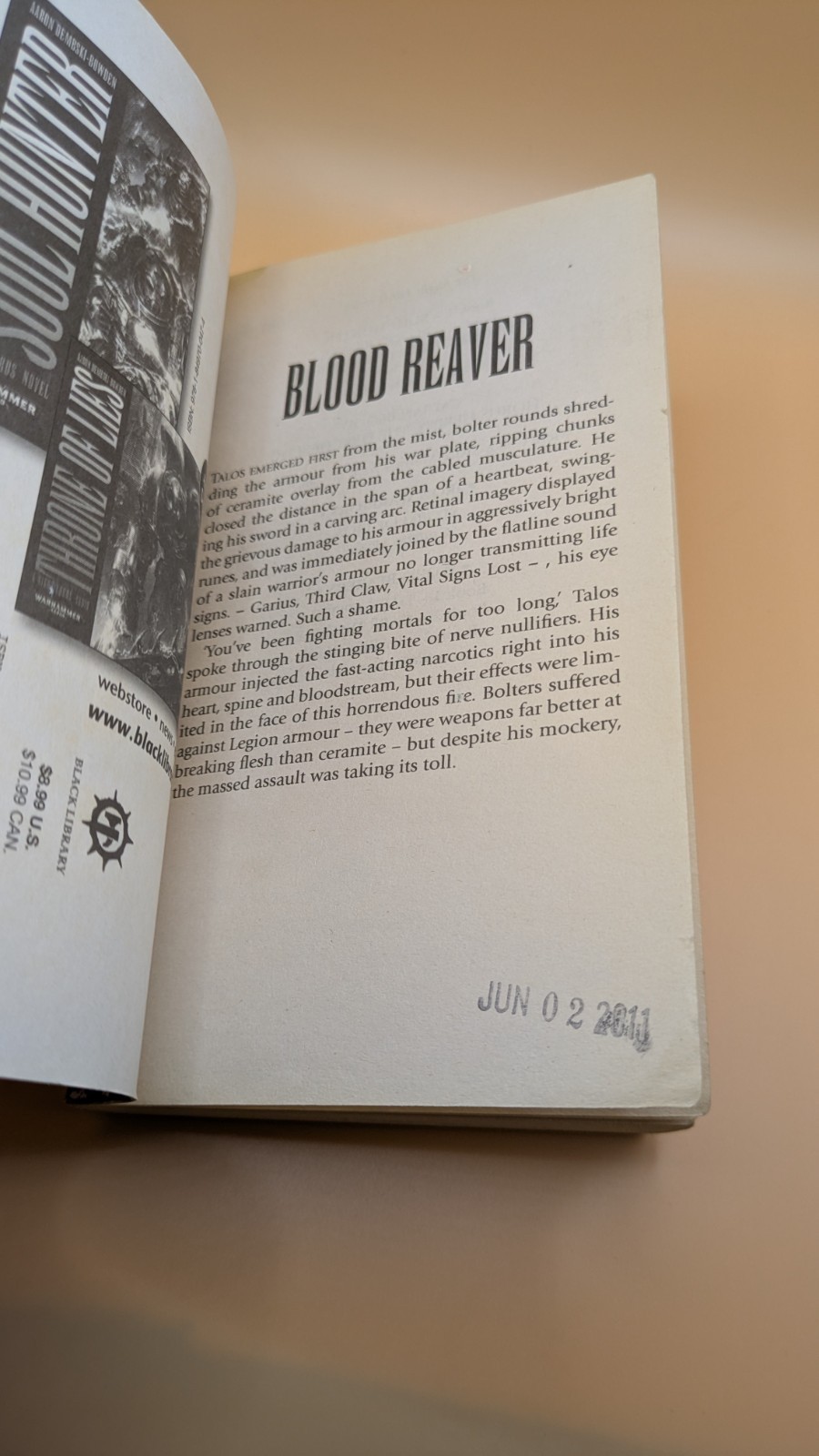Blood Reaver – Night Lords Series – Aaron Dembski-Bowden – Warhammer 40k – Exlib