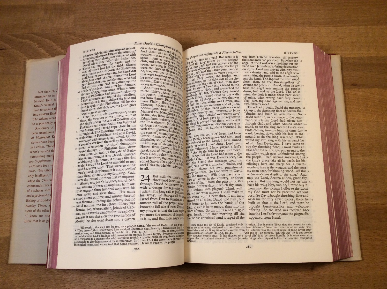 The Holy Bible, Translated From Latin Vulgate, Knox, Family Edition, 1954 HCDJ