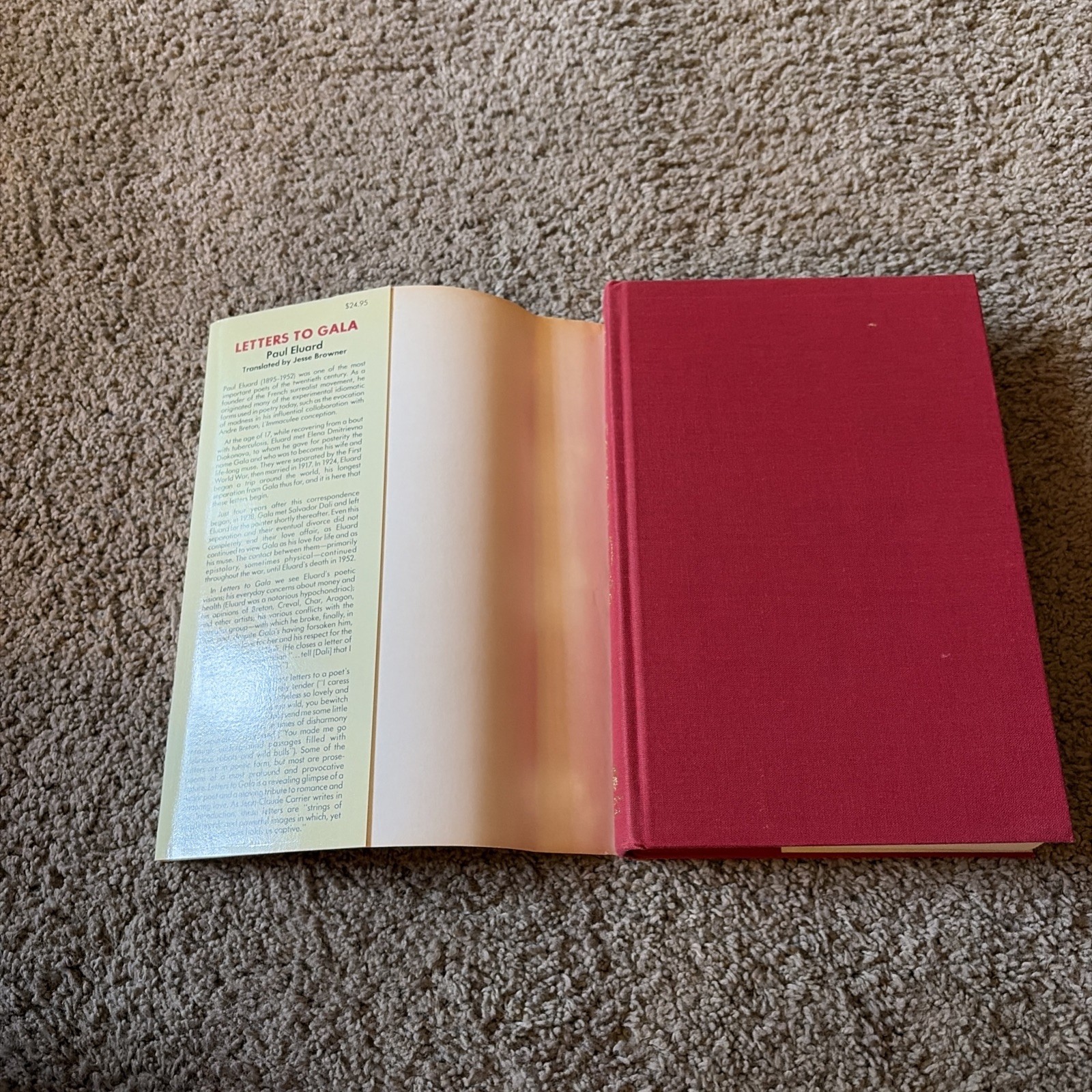 LETTERS TO GALA (EUROPEAN SOURCES) By Paul Eluard EXCELLENT First Edition