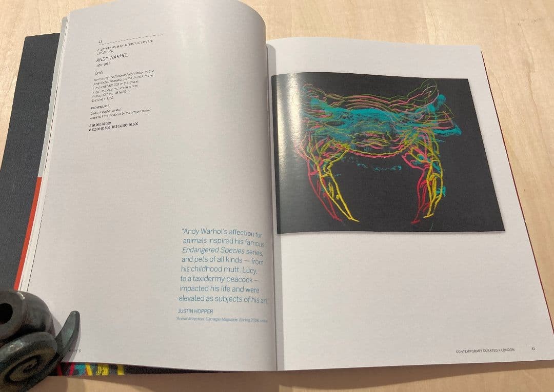 Contemporary Art Sotheby’s London 2017 Auction Book 27x21cm Used