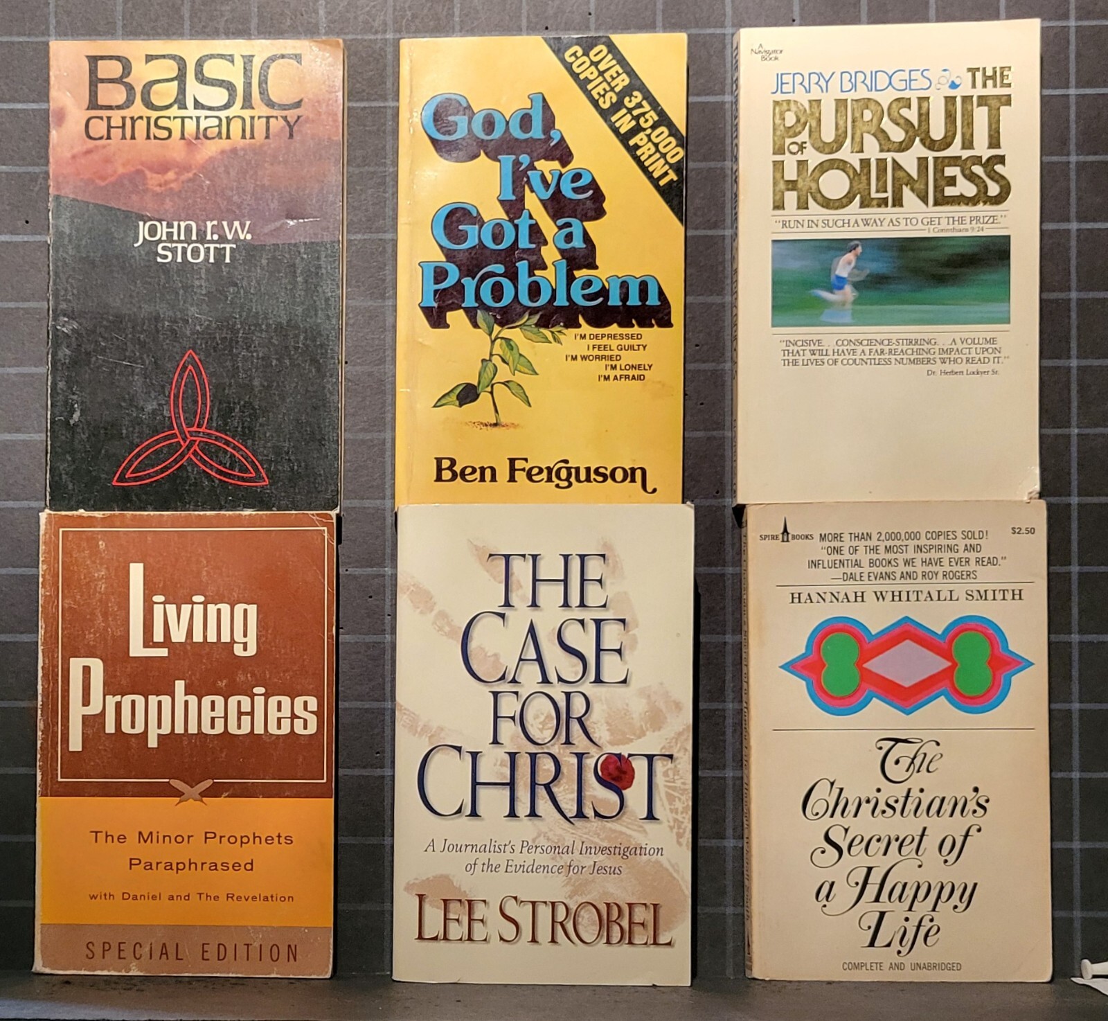 Lot of 6 Christian Pocket Book Size Books G10