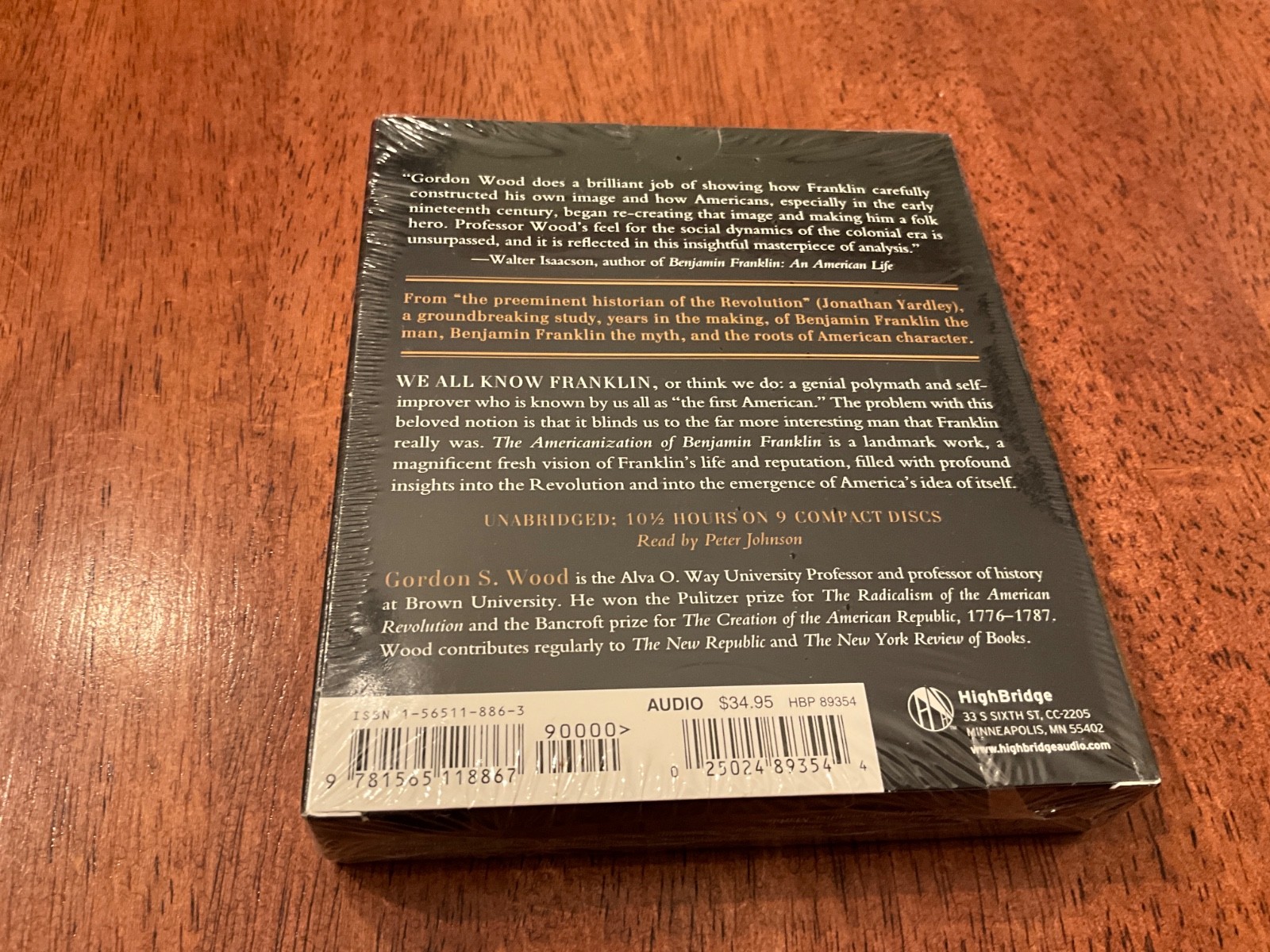 The Americanization of Benjamin Franklin by Gordon S. Wood (2004 CDs) New Sealed