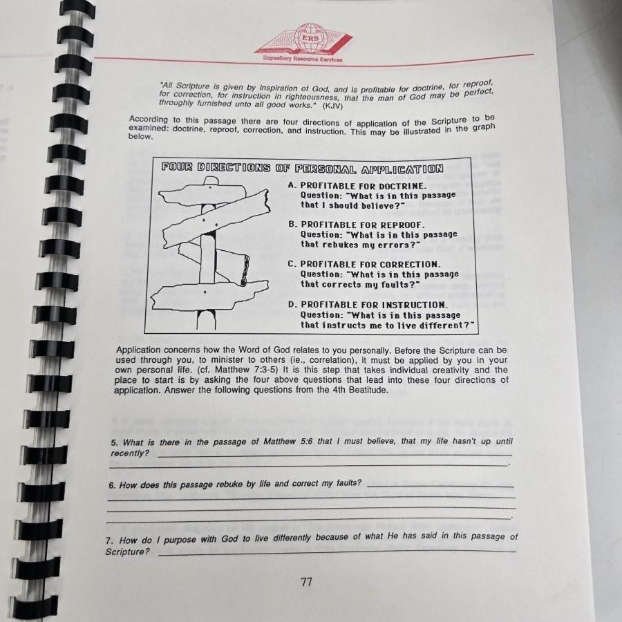 Expository Study Gospel Matthew Sermon On Mount Bible Commentary Heck 1989 Vtg