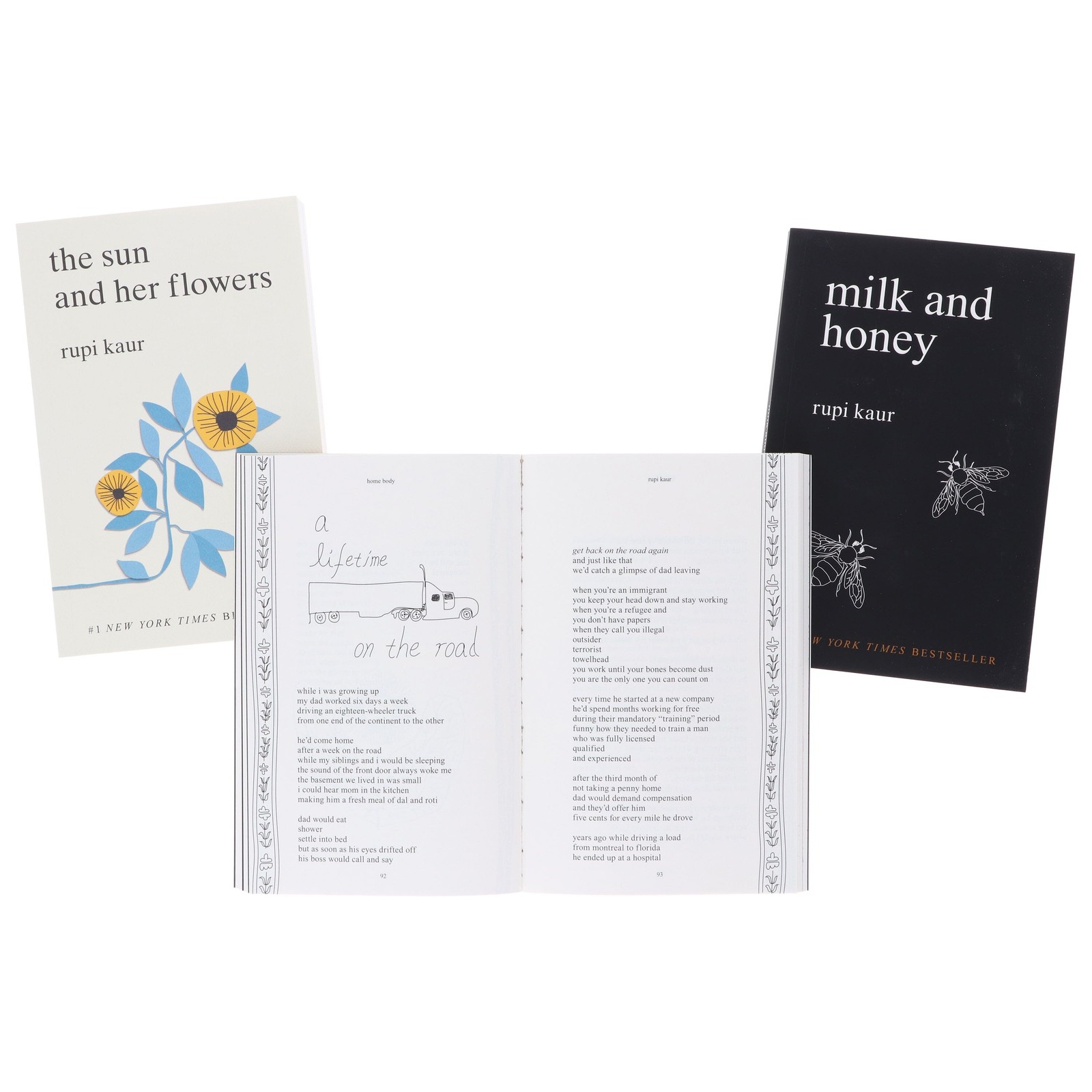 Rupi Kaur 3 Poetry Books Collection Box Set – Non-Fiction – Paperback
