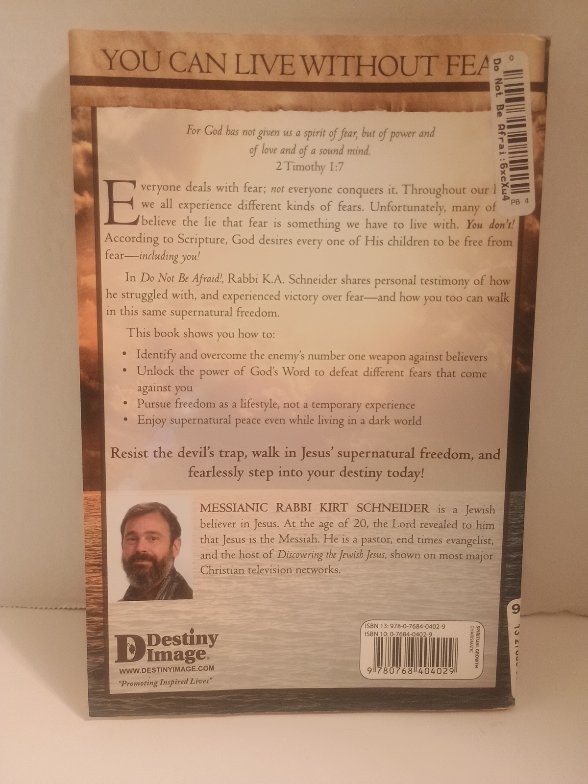 Do Not Be Afraid! Rabbi K. A. Schneider (2014, Trade Paperback)