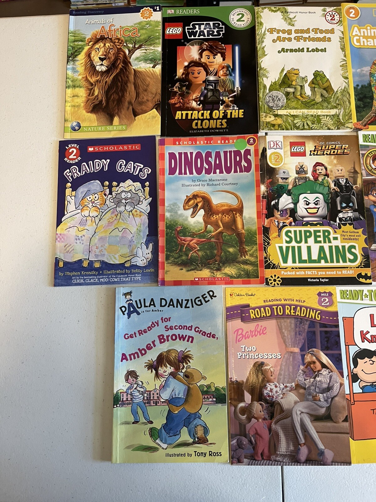 Lot of 20 Level 2 RL~Ready to-I Can Read-Step into Reading-Learn Read Books MIX