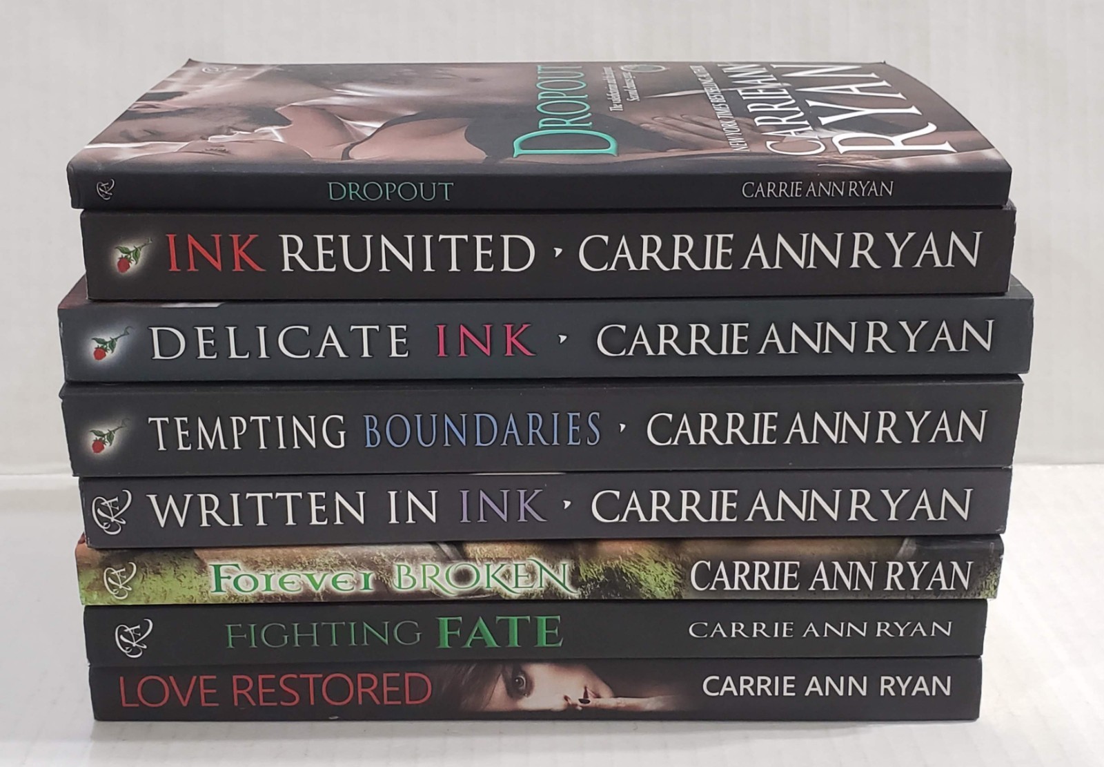 Carrie Ann Ryan Lot of 8 Various Titles Contemporary Romance Paranormal Ink …