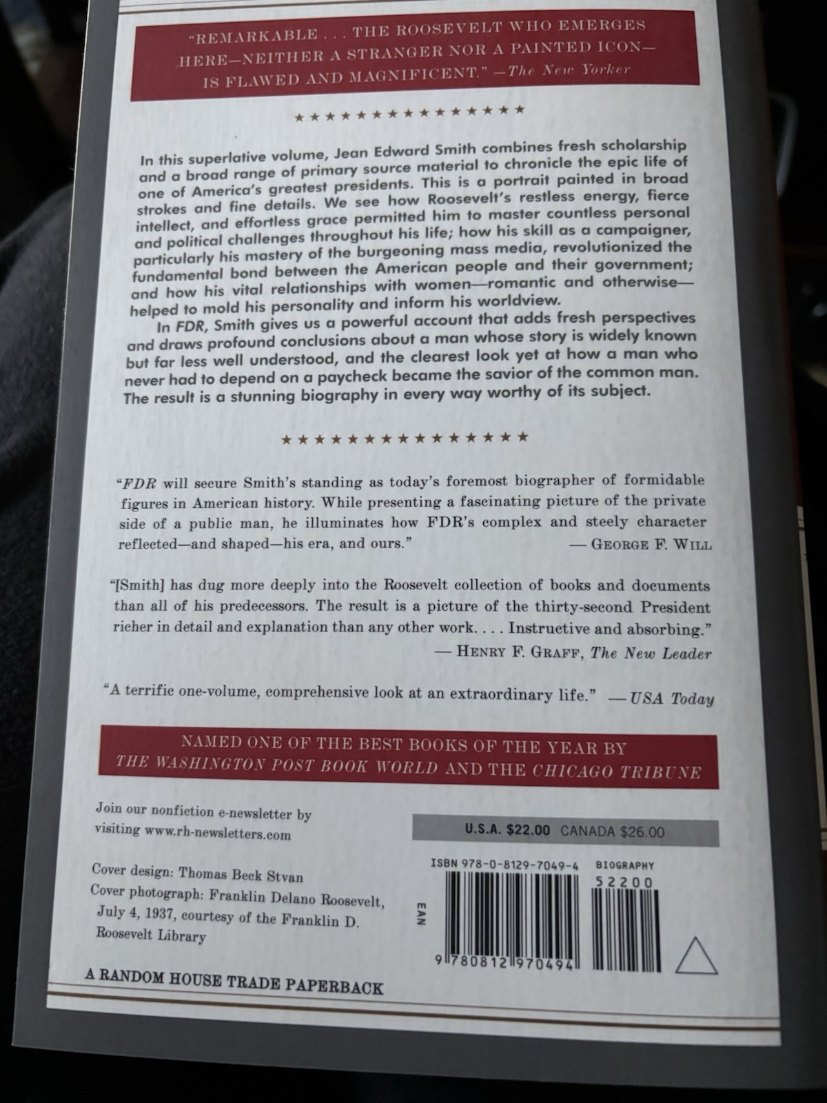 FDR by Jean Edward Smith (2008, Trade Paperback)