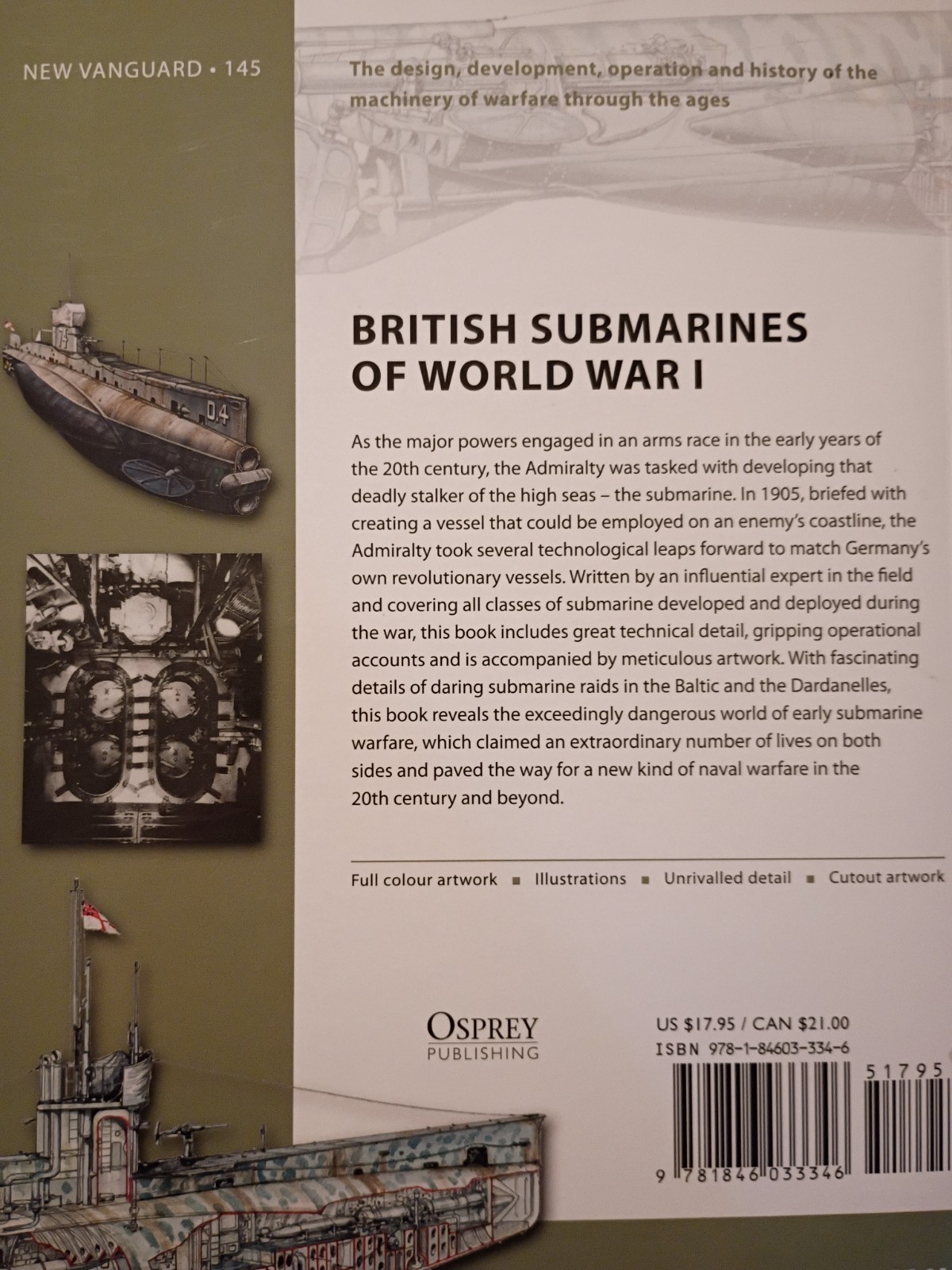 Osprey New Vanguard 145: British Submarines of World War I by Innes McCartney