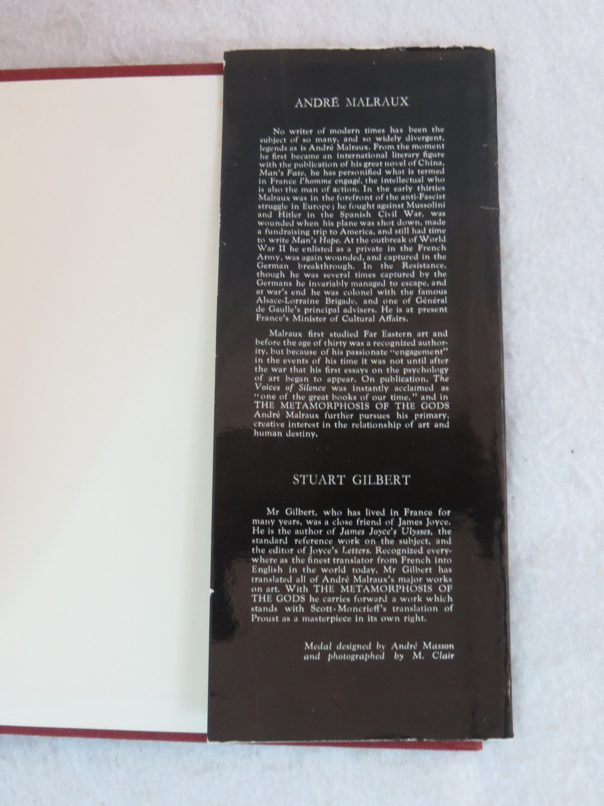 Andre Malraux THE METAMORPHOSIS OF THE GODS 1960 1stEd HC/SC Illust’d