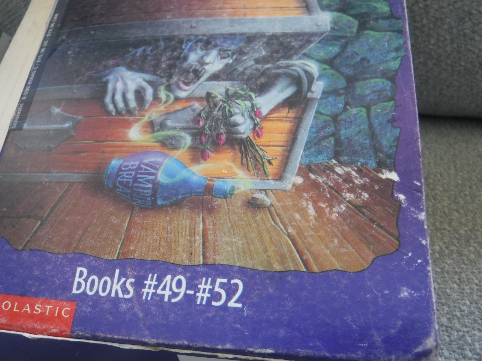 RL Stine Goosebumps Box Set #49 – #52 (missing #51) damage Collectible Paperback