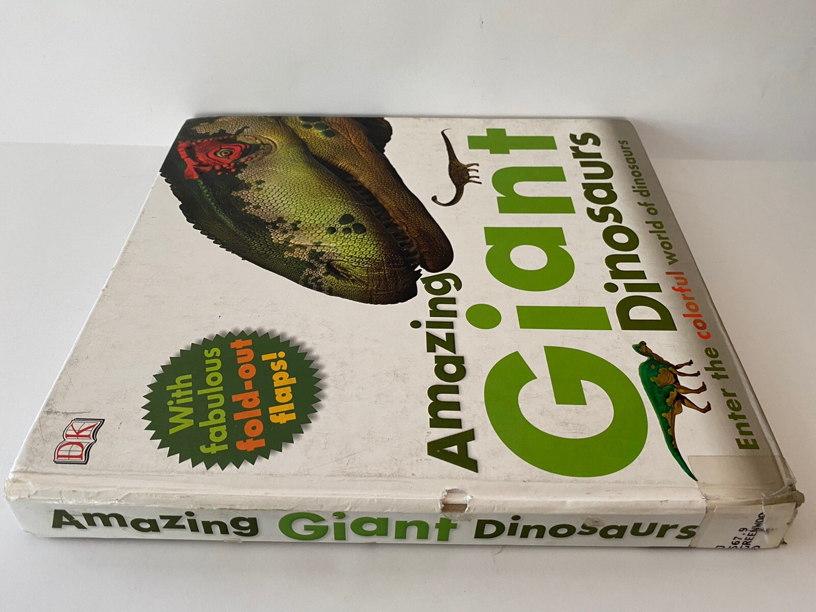 2 Book Lot- Amazing Giant Dinosaurs, Dinosaurios(bilingual) Hardcover Books