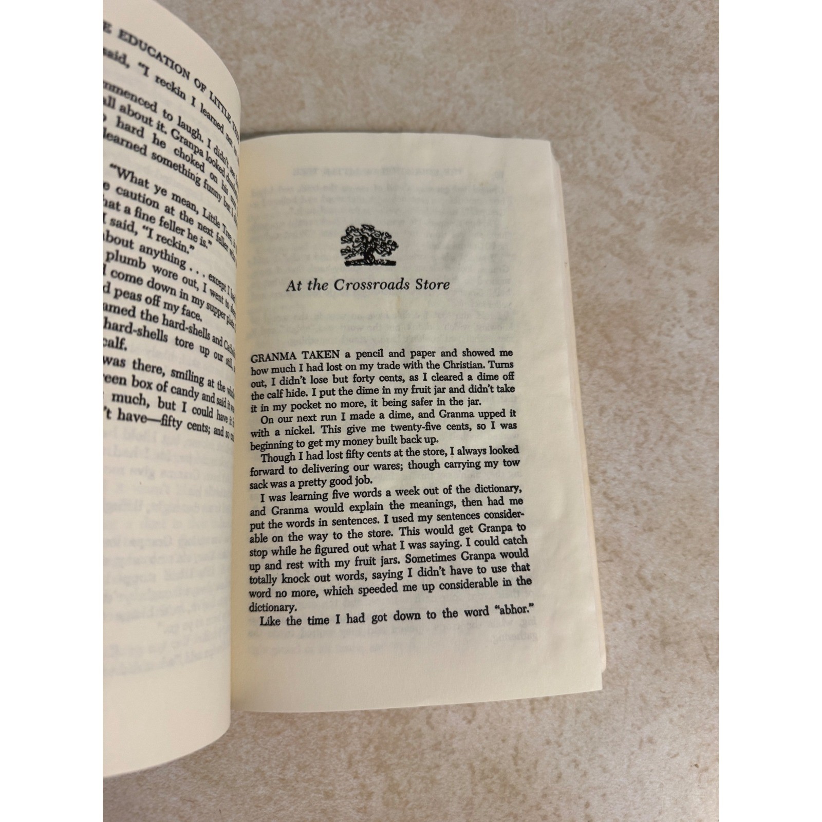 The Education of Little Tree Forrest Carter 1986 UNM Press Paperback ABBY Award