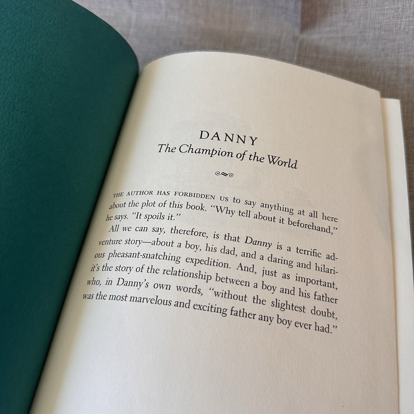 Danny The Champion Of The World Roald Dahl 1st US Edition 1st Print 1975 HC DJ