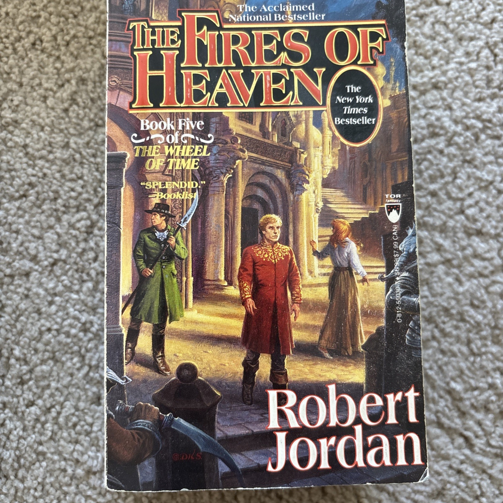 7 Book Lot – Robert Jordan – Wheel Of Time – Book 1, 2, 3, 4, 5, 8 and 12.