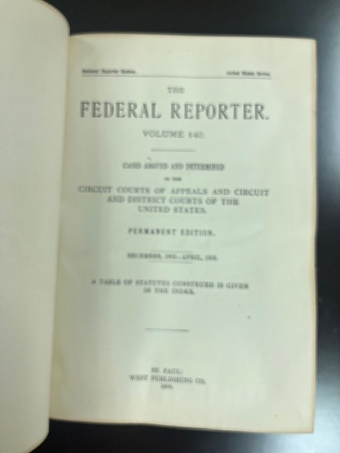 Lot of 5 Federal Reporter Antique Law Books 1900s Vols 129 130 131 132 140