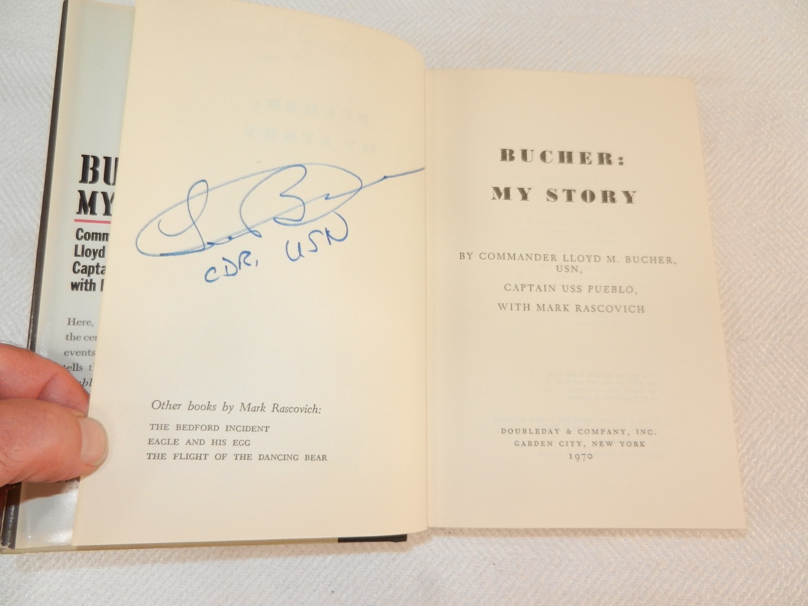 VIETNAM 1968 No Korea USS Pueblo & POW “BUCHER: MY STORY” Capt Bucher Signed