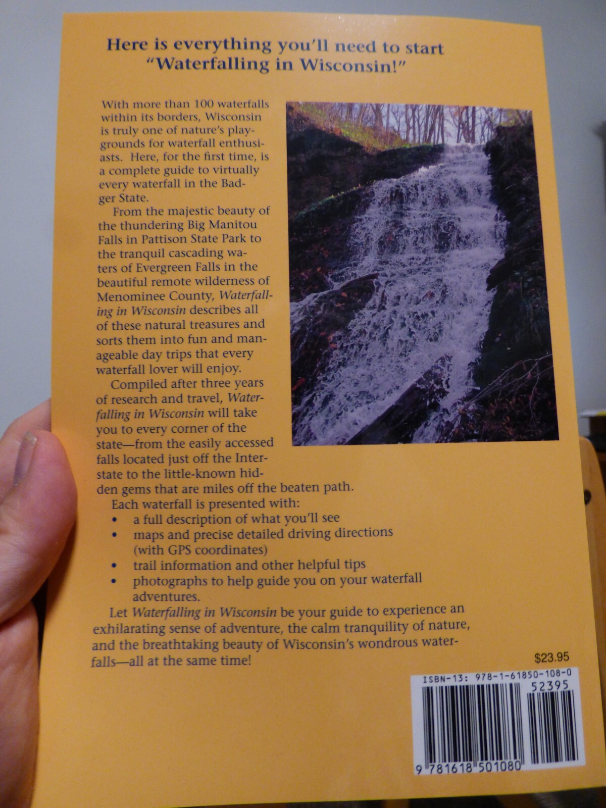 Waterfalling in Wisconsin – guide to waterfalls in Wisconsin, Updated Edition