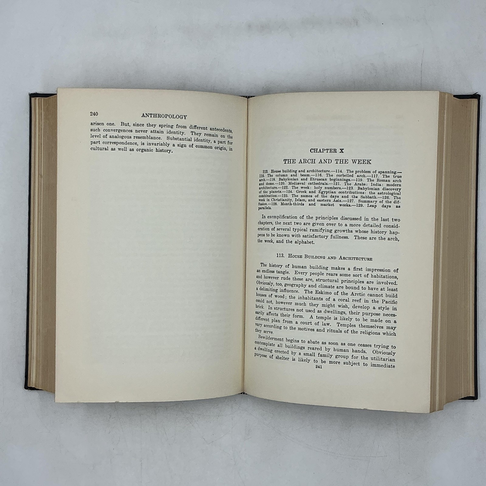 Vintage Anthropology A L Kroeber Harcourt Black HC 1923 USA Illustrated History