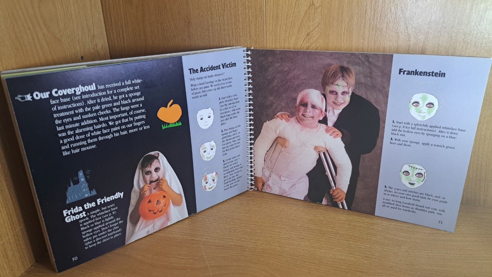 Face Painting by Klutz Editors 1990, Spiral Book (no Paint)