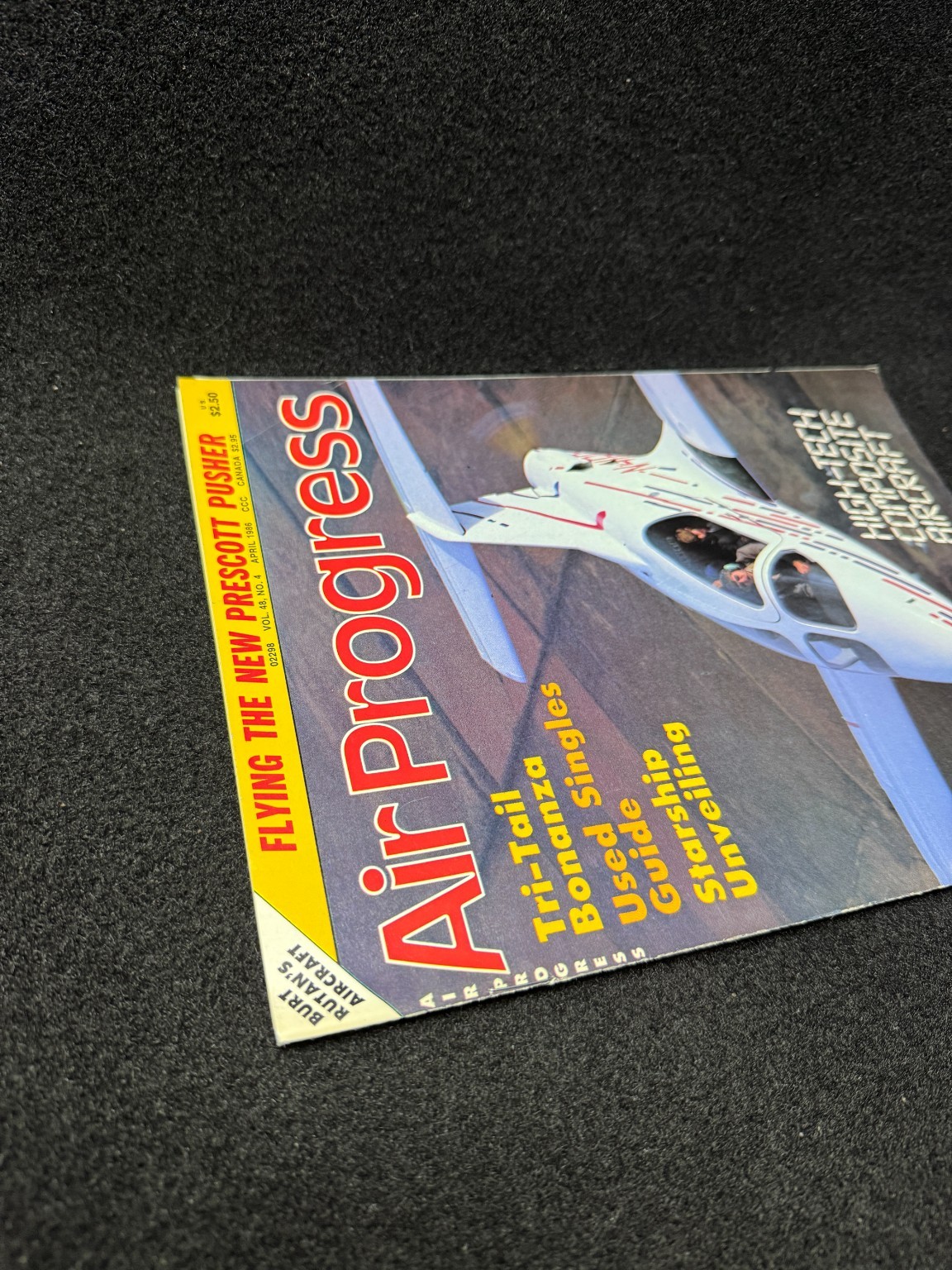 Air Progress Magazine April 1986 Vol 48 No 4 Prescott Pusher Aviation Aircraft