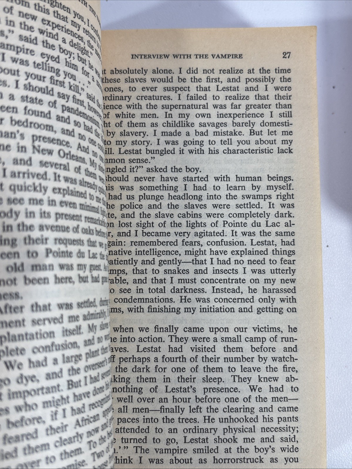 Interview With the Vampire by Anne Rice (Vintage 1977 paperback)