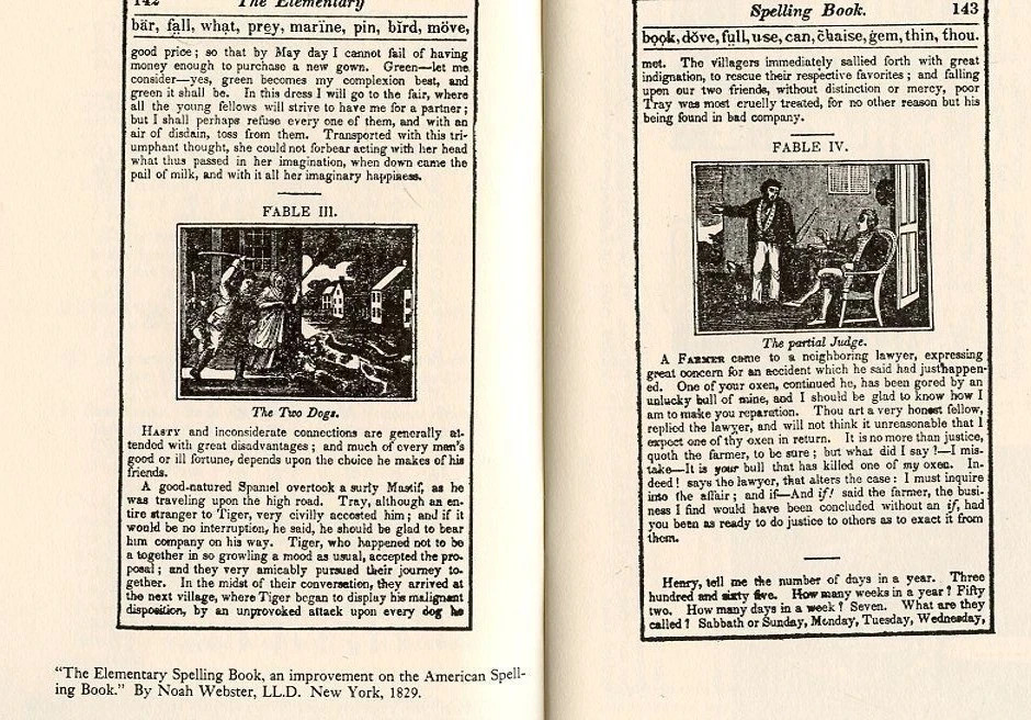 Early American School Books: Choice Pages 1785-1880-A Long Ago Book
