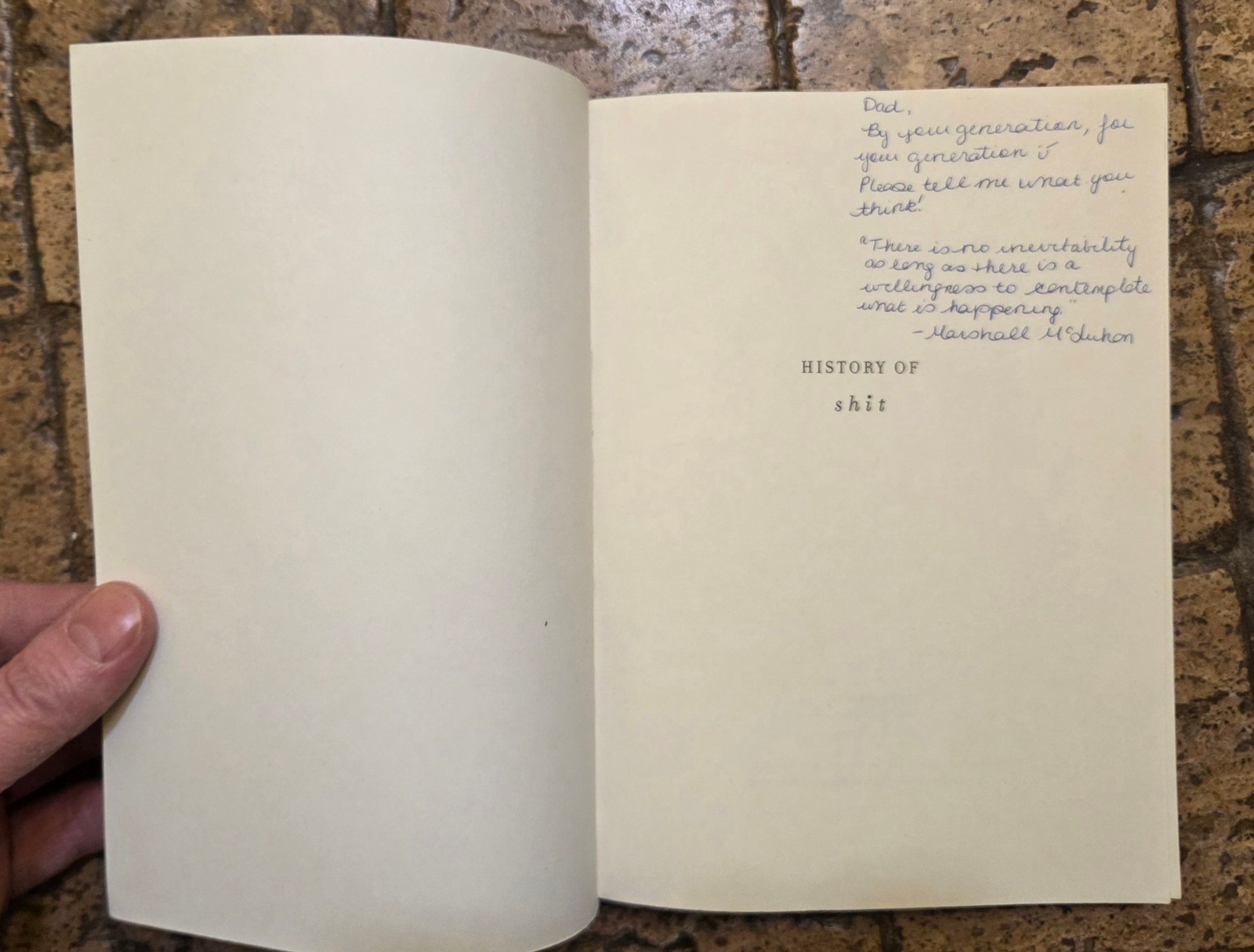 “History of Shit” by Dominique Laporte – PB – The Ultimate Conversation Starter