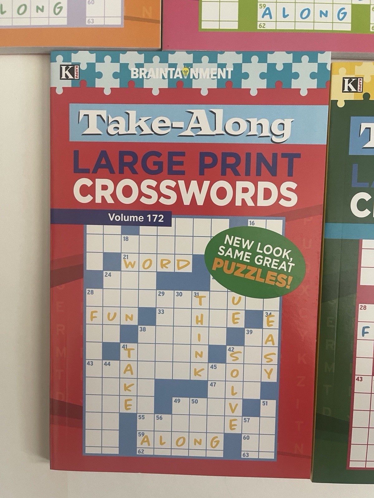 Lot 8 Kappa Take Along Large Print Crossword Books Braintainment NEW Free Ship