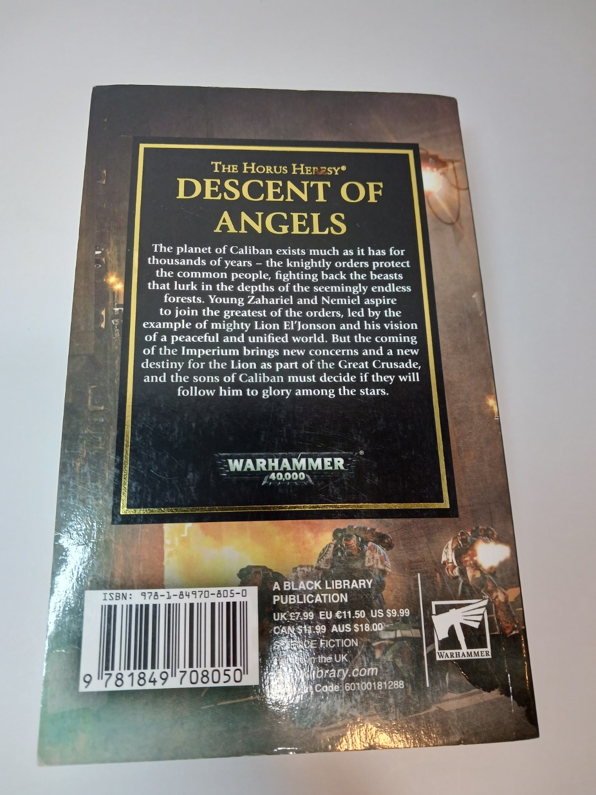 Warhammer 40K Horus Heresy Book 6 Descent of Angels MMPB 2019 Reprint