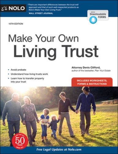 Make Your Own Living Trust – Paperback By Clifford Attorney, Denis – GOOD