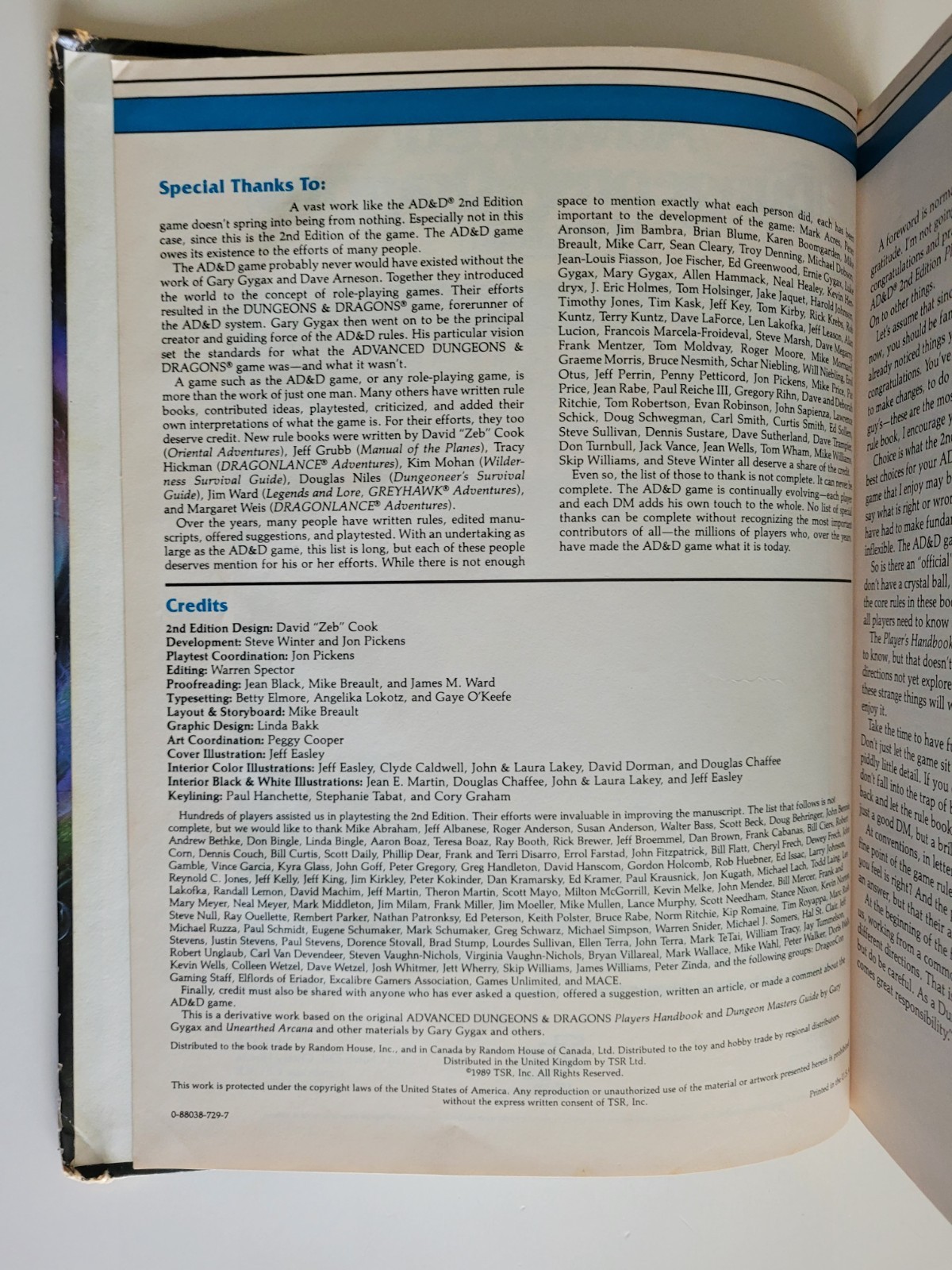 TSR 2E AD&D Advanced Dungeons & Dragons 2nd Edition Dungeon Master’s Guide