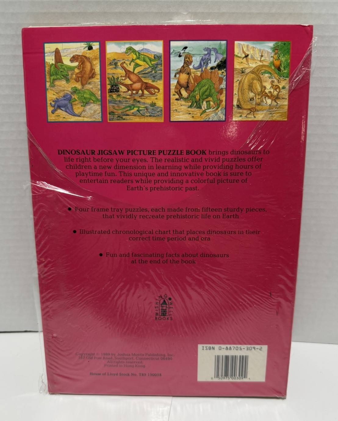 Dinosaur: The Amazing Giants Jigsaw Picture Puzzle Book (Vintage 1989) Unused