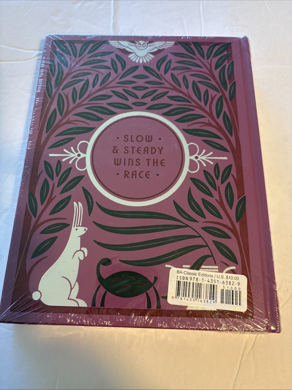 AESOP’S FABLES Leather Bound Collectible Edition, Brand New (Factory Sealed)