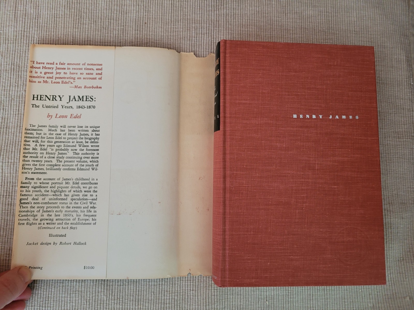 Leon Edel Henry James Biography Complete 5 Vol Set Lippincott Hardcover DJs