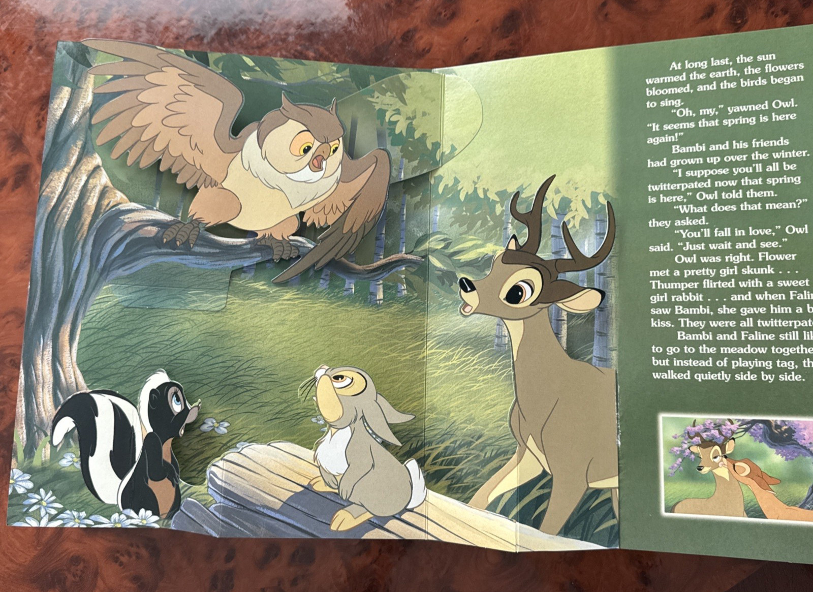 Like NEW !! Walt Disney BAMBI POP-UP STORYBOOK-Hardcover-2006 Bendon Publishing